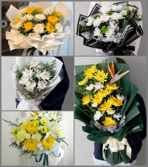 山东青岛平度市灰埠镇红庙赵家村白事花束代送